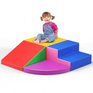 MINENICE Blocchi da costruzione in schiuma per bambini, blocchi di arrampicata per interni, blocchi da costruzione morbidi giganti, arrampicata e costruzione