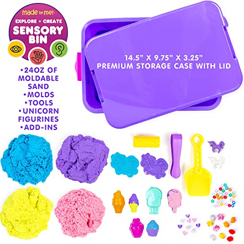 Made By Me Explore + Create Unicorn Sensory Bin - Sensory Bins for Toddlers - all-in-One Tactile Sensory Toys - Learn Through Play Toys - Unique Fine Motor Toys & Magical Sensory Experience - immagine 4