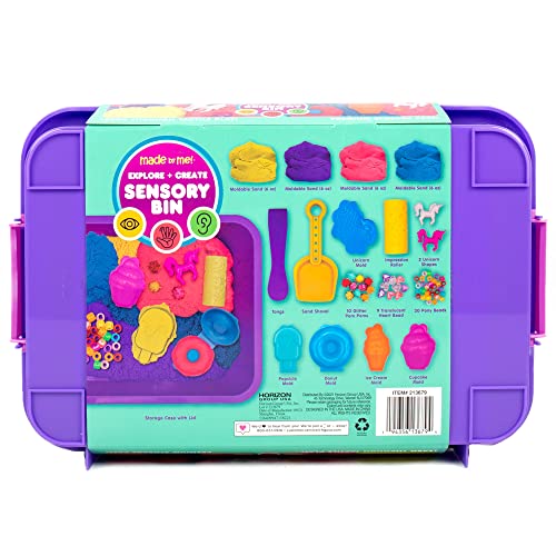 Made By Me Explore + Create Unicorn Sensory Bin - Sensory Bins for Toddlers - all-in-One Tactile Sensory Toys - Learn Through Play Toys - Unique Fine Motor Toys & Magical Sensory Experience - immagine 9