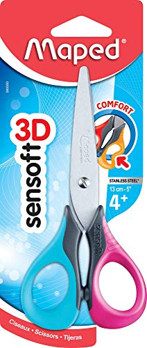 Maped Sensoft - Forbici ergonomici, 13 cm, colori assortiti - immagine 14
