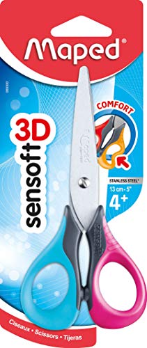 Maped Sensoft - Forbici ergonomici, 13 cm, colori assortiti - immagine 10