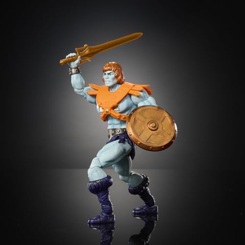 ​Masters of the Universe Masterverse - Faker Collezione Vintage, action figure del cattivo robotico di He-Man con pelle blu e accessori inclusi, giocattolo per bambini, 6+ anni, JBP94 - immagine 4
