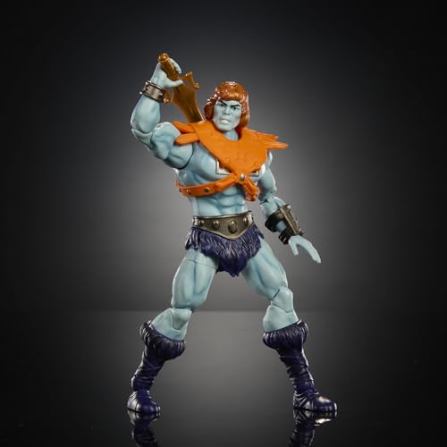 ​Masters of the Universe Masterverse - Faker Collezione Vintage, action figure del cattivo robotico di He-Man con pelle blu e accessori inclusi, giocattolo per bambini, 6+ anni, JBP94 - immagine 5