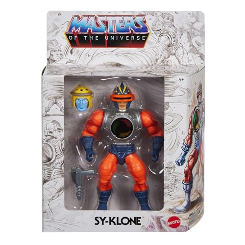 ​Masters of the Universe Origins - Sy-Klone Serie Sketchbook, action figure snodata degli anni '80, tornado umano dal design dettagliato, giocattolo per bambini, 6+ anni, JFX02 - immagine 3