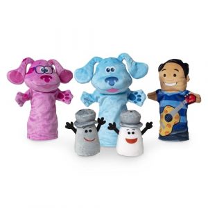 Melissa & Doug Títeres de mano para niños: Amigos del zoológico. 4 Animales| Marionetas y teatros | 3+ años (19081)