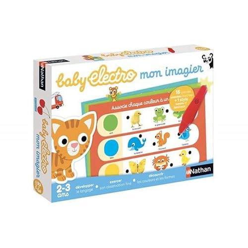Nathan - Baby Electro Mon Imagier - Scopri forme e colori - Gioco educativo elettronico - 1 penna sonora e luminosa inclusa - Per bambini dai 2 anni - immagine 5