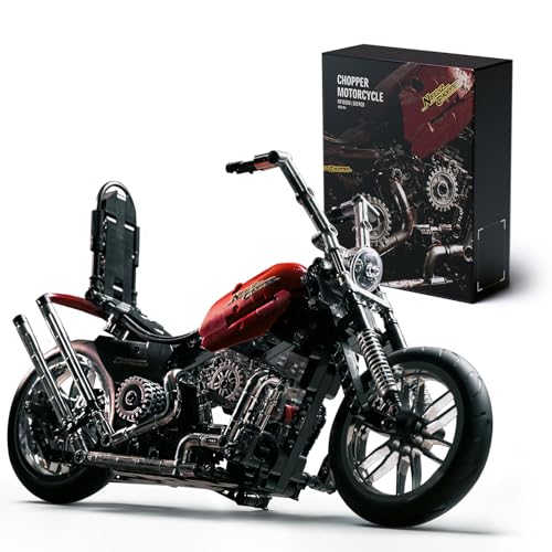 Nifeliz Chopper Technique Motocicletta Set Di Costruzioni, Kit di montaggio per Adulti da Costruire, Decorazione per la casa o l'ufficio, Idea di Regalo per Uomo, Donna, Lui o Lei (572 Pezzi, NF10308)
