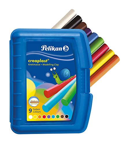 Pelikan 198/9g – creap Last Plastilina 9 Colori Assortiti in Scatola di plastica - immagine 4