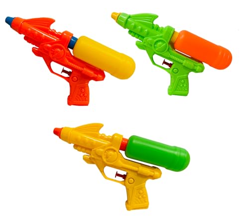 Pistole ad Acqua Set 3 Pezzi Pistole ad Acqua con Serbatoio in Colori Assortiti Pistole ad Acqua Pistole ad Acqua Fucili ad Acqua Adulti Bambini Party Festa in Piscina Mare Spiaggia Giardino - immagine 9