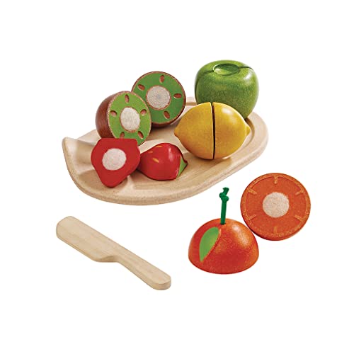 Plan Toys- Assorted Fruit Set, Colore Legno, 3600 - immagine 4