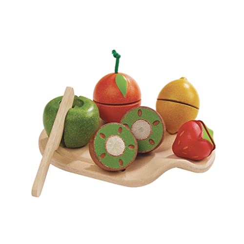 Plan Toys- Assorted Fruit Set, Colore Legno, 3600