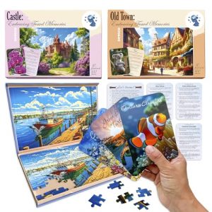 QUOKKA Puzzle 100 Pezzi per Adulti con Alzheimer - 3 Giochi per Anziani con Demenza - Puzzle Pezzi Grandi Attraverso il Ritmo Naturale - Regali Giochi per Anziani Stimolazione Cognitiva
