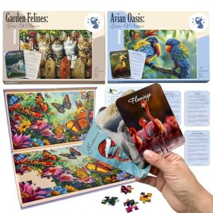 QUOKKA Puzzle 60 Pezzi per Adulti con Alzheimer - 3 Giochi per Anziani con Demenza - Puzzle Pezzi Grandi Attraverso il Ritmo Naturale - Regali Giochi per Anziani Stimolazione Cognitiva