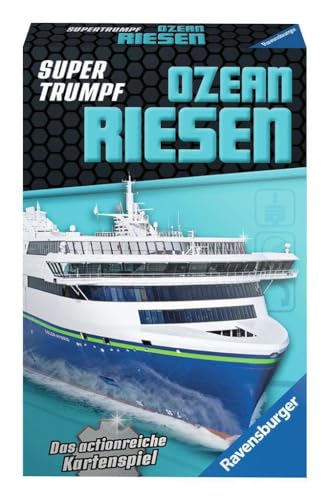 Ravensburger Gioco di carte per bambini 20698 – Gioco di carte, Supertrump giganti oceanici, quartetto e gioco vincente per gli appassionati di tecnologia dai 7 anni in su