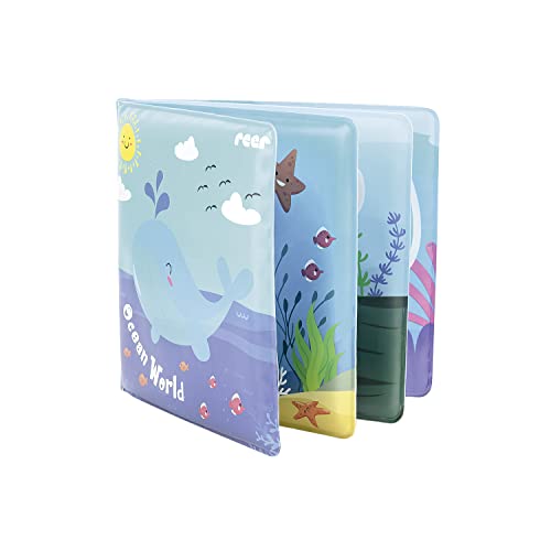 Reer MyHappyBath Book - Libro da bagno magico con cambio di colore e funzione sonoro, Multicolore - immagine 3