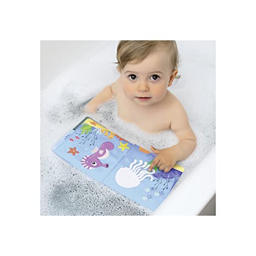 Reer MyHappyBath Book - Libro da bagno magico con cambio di colore e funzione sonoro, Multicolore - immagine 5