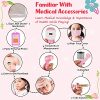 Sundaymot Valigetta Dottore Bambini, Kit Medico Giocattolo da 32 Pezzi con Stetoscopio, Camice, Gioco Dottore Bambino, 3-8 anni kit Dottoressa Bambina - immagine 4