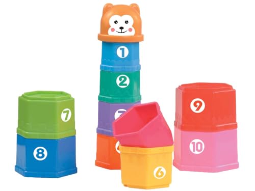 Teorema 64171 - Torre Colorata con Lettere e Numeri da Impilare, Multicolore - immagine 6