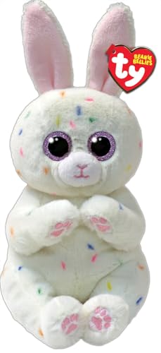 Ty Beanie Bellie Meringue - Coniglietto pasquale bianco, 15,2 cm