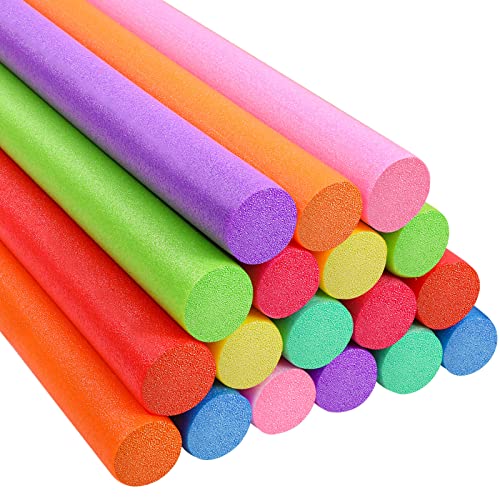Yaomiao Tagliatelle da piscina in schiuma Jumbo da 140 cm in piscina, colorate e spesse tagliatelle per adulti galleggianti e progetti artigianali scolastici