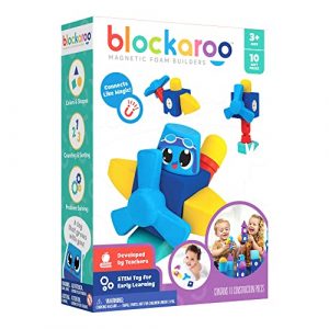 Blockaroo blocchi magnetici come gioco educativo per bambini, set di giochi d'acqua educativi per costruzioni creative, ideali per la vasca del divieto
