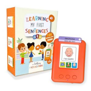 Carte Parlanti Montessori | Giochi Montessori 3 Anni | Flash Card Montessori | Giochi per Sviluppare il Linguaggio - Imparo Le Prime Frasi - Editorial GEU
