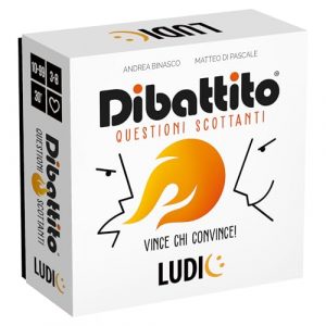 Ludic Dibattito Questioni Scottanti Vince chi convince! IT59728 Gioco Di Società Per La Famiglia Per 3-8 Giocatori Made In Italy
