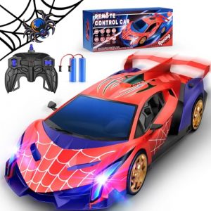 Macchina Telecomandata 1:16 con Luci Colorate, 2.4GHz Drift Macchinina Radiocomandata con 2 Batterie Ricaricabili, Giocattolo Gioco Bambino 3-12 Anni, Giochi Regalo Bambini 3 4 5 6 7 8 9 Anni Maschio