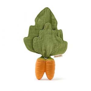 Oli & Carol - Mini Doudou Mordedor Bebé Zanota, Arancione, Cathy the Carrot