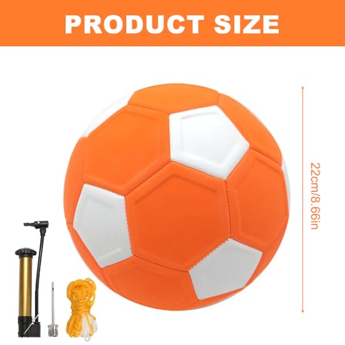 Palla da Calcio Curva da Calcio per Bambini, Taglia 5 Pallone da Calcio Curvo Cuciture Rinforzate, Calcio in Gomma Curva Swerve Ball Calcio Aadatto per Regali e Partite di Calcio per Bambini - immagine 3
