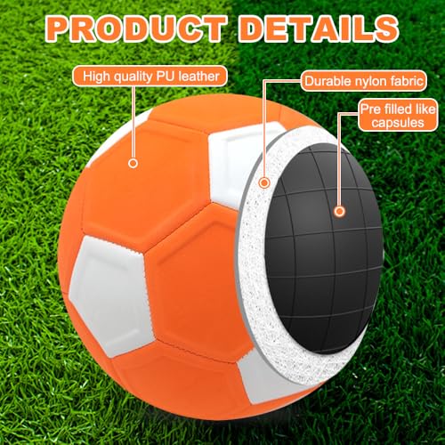 Palla da Calcio Curva da Calcio per Bambini, Taglia 5 Pallone da Calcio Curvo Cuciture Rinforzate, Calcio in Gomma Curva Swerve Ball Calcio Aadatto per Regali e Partite di Calcio per Bambini - immagine 4