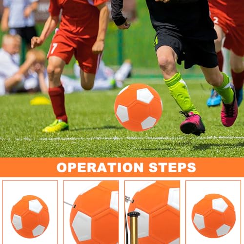 Palla da Calcio Curva da Calcio per Bambini, Taglia 5 Pallone da Calcio Curvo Cuciture Rinforzate, Calcio in Gomma Curva Swerve Ball Calcio Aadatto per Regali e Partite di Calcio per Bambini - immagine 5
