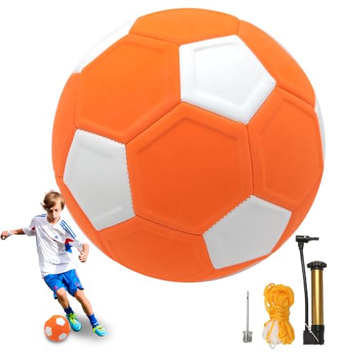 Palla da Calcio Curva da Calcio per Bambini, Taglia 5 Pallone da Calcio Curvo Cuciture Rinforzate, Calcio in Gomma Curva Swerve Ball Calcio Aadatto per Regali e Partite di Calcio per Bambini