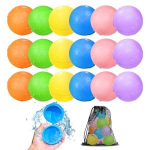 Palloncini d'acqua riutilizzabili, bombolette ad acqua con chiusura automatica e riempimento rapido, giardino e spiaggia festa in piscina estiva per bambini e adulti