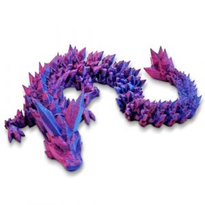 SPERMUOY Uovo di drago stampato 3D, drago stampato in 3D, giocattolo con drago di cristallo, per bambini, ragazzi e ragazze