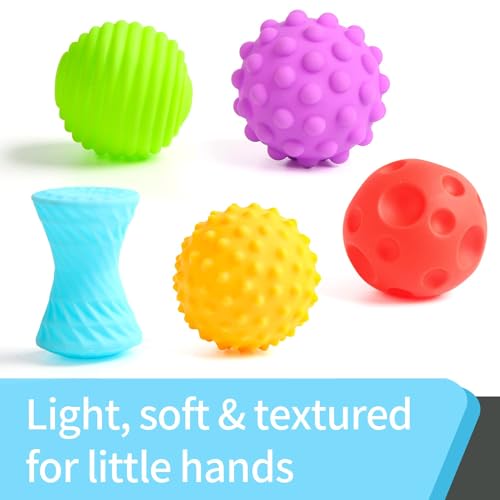 SULOLI 6 Pezzi Palline Sensoriali Neonati,Palla Colorate da Afferrare,Giochi Educativi,Giochi sensoriali per Bambini - immagine 4