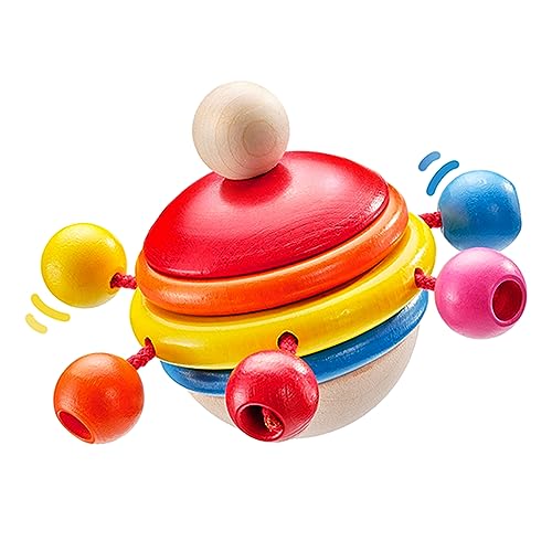 Selecta - Trottola da afferrare “Rotondo”, in legno, 7,5 cm, 61068