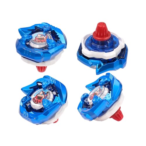Set da combattimento X - Gyro da combattimento destro Keel Shark e lanciatore di corde Gyro X, Starter Pack tipo attacco, compatibile con la serie X, ottimo regalo per ragazzi dai 6 anni in su, blu - immagine 3