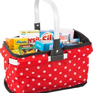 Tanner 40913 Dotted Red Carrying Basket