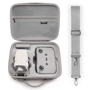 Veftsvy Borsa per DJI Mini 4K, Custodia Portatile per DJI Mini 2/2 SE/4K e Accessori, Borsa Protettiva Portatile in PU con Tracolla per Drone, Telecomando, Batterie e Cavi