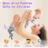 WeddHuis 4 PCS Baby Rattle Neonato Sonagli Calzini da Polso a Sonaglio per Bambini, Sonagli sensoriali, Giocattoli Soffici - 6-12 Mesi - immagine 6